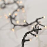 Σειρά, 100 λαμπάκια 4mm, 230V, επέκταση έως 3, προέκταση παροχής150cm, πράσινο καλώδιο, διάφανο λαμπάκι, ΑΝΑ 5cm, ΙΡ20