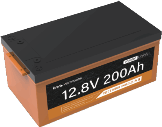 Μπαταρία Φωτοβολταικων Λιθίου 12V 200Ah LiFePO4 Vestwoods VC12200 - Image 2