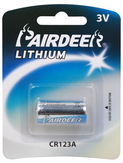 ΜΠΑΤΑΡΙΑ ΛΙΘΙΟΥ 3V 1400mAh CR123A 1 ΤΕΜΑΧΙΟ ΣΕ BLISTER PRD