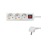 ΠΟΛΥΠΡΙΖΟ ΑΣΦΑΛΕΙΑΣ ΜΕ ΔΙΑΚΟΠΤΗ 3 ΘΕΣΕΩΝ 3X1 1.5m ΛΕΥΚΟ G03MK BNG