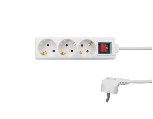 ΠΟΛΥΠΡΙΖΟ ΑΣΦΑΛΕΙΑΣ ΜΕ ΔΙΑΚΟΠΤΗ 3 ΘΕΣΕΩΝ 3X1 1.5m ΛΕΥΚΟ G03MK BNG