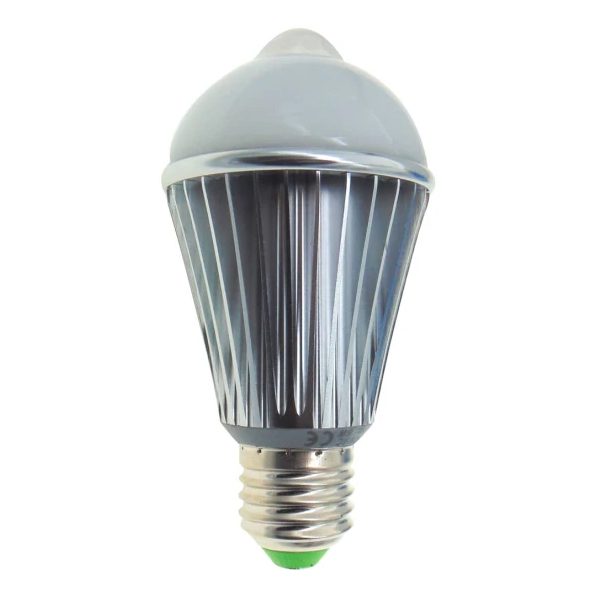 ΛΑΜΠΑ LED ΜΕ ΑΙΣΘΗΤΗΡΑ ΚΙΝΗΣΗΣ E27 6W 460LM 360° 4000-5000k NEUTRAL WHITE