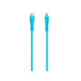 Type-C σε Lightning Καλώδιο Φόρτισης & Συγχρονισμού Neon Μπλέ
